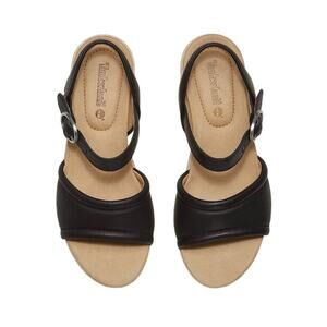 Timberland Santorini Sun Women's Backstrap Sandal - Black Full Grain - Size: 9